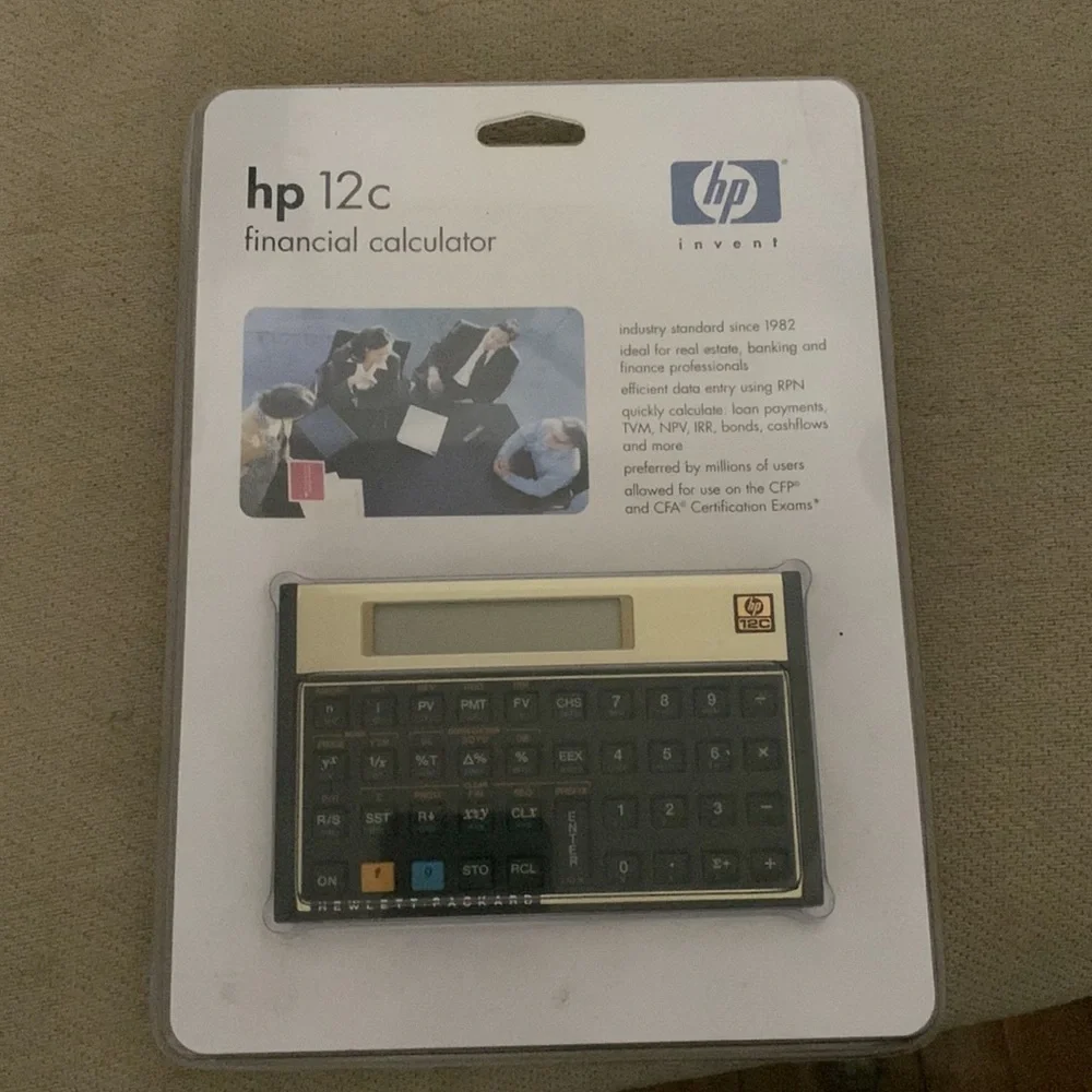 New! Hewlett Packard HP 12C Financial Calculator - Black, 12C